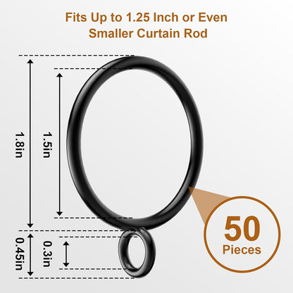 Metal Curtain Rings Pack