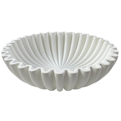 OAKOA Concrete Ruffled Bowl