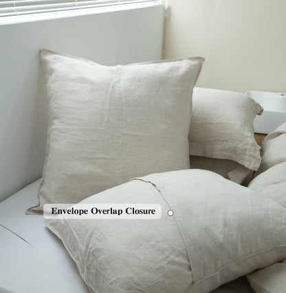 Linen Throw Pillow Cover Set