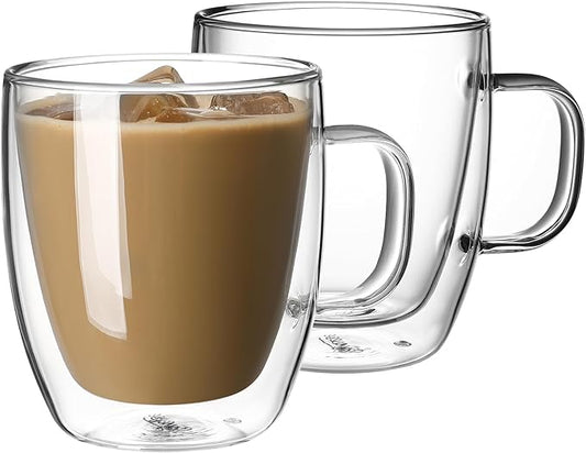 Glass Coffee Mug Set