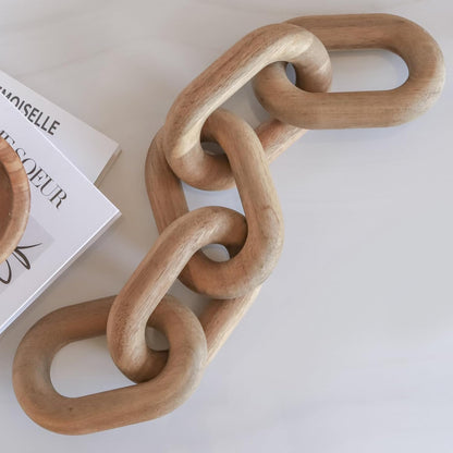 Wooden Chain Link Decor