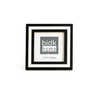 Line Frame, Black & White by BIDKhome — 4 × 4