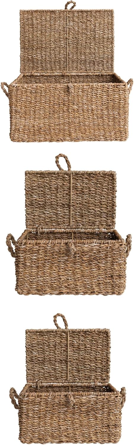 Creative Co-Op Woven Storage Trunks