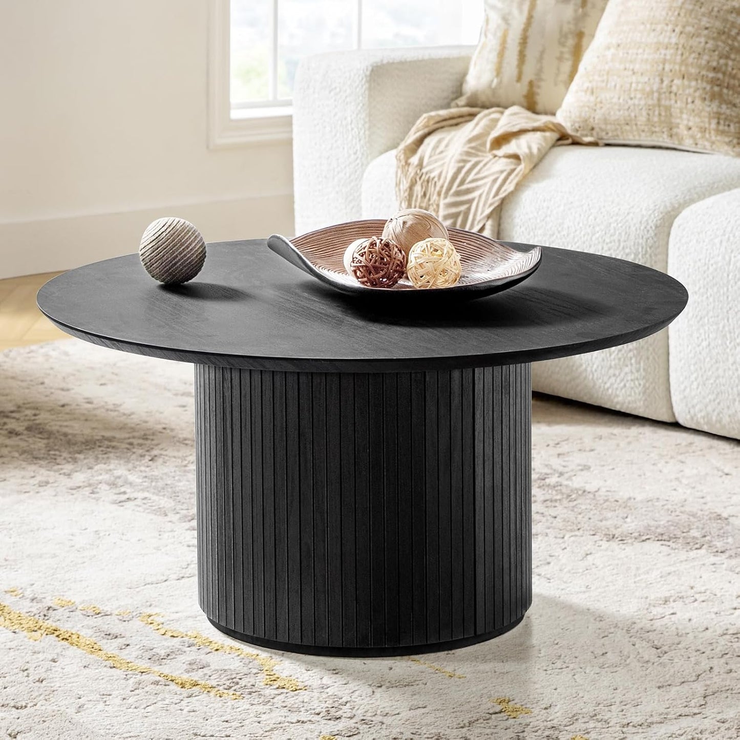 Round Wood Coffee Table