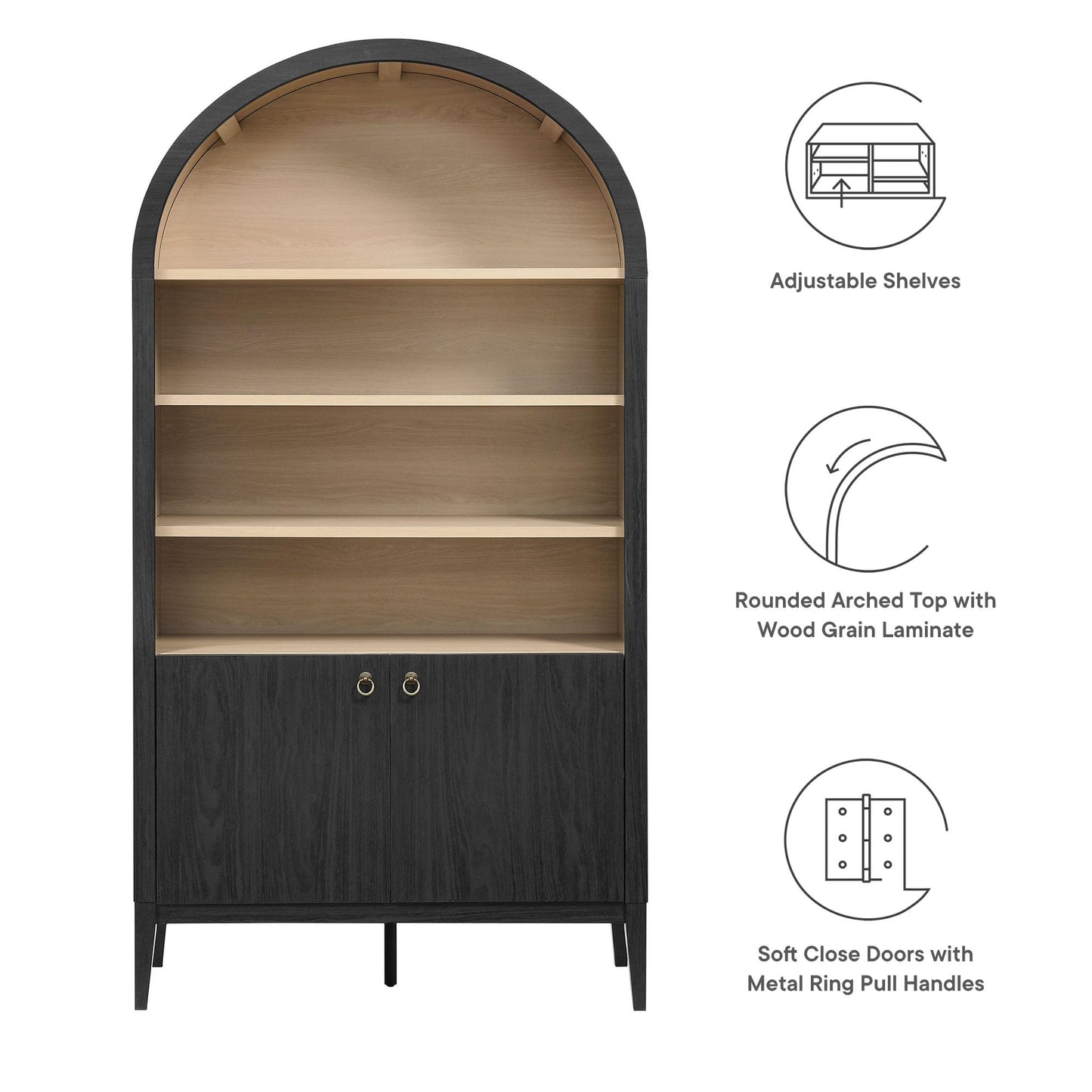 Arched Display Cabinet