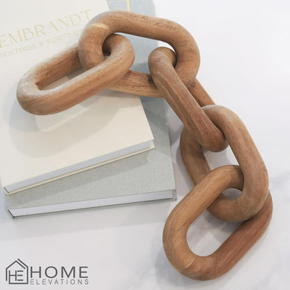 Wooden Chain Link Decor