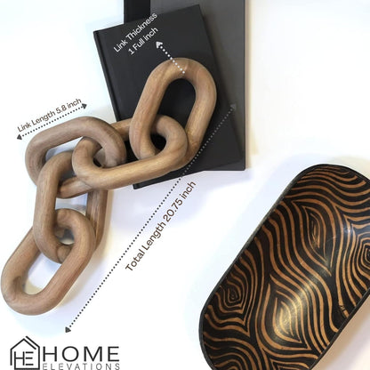 Wooden Chain Link Decor