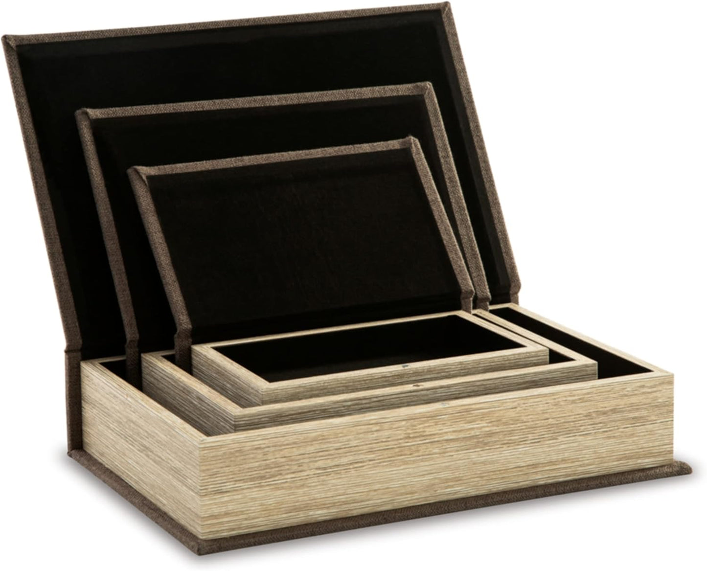 Faux Book Storage Box Set