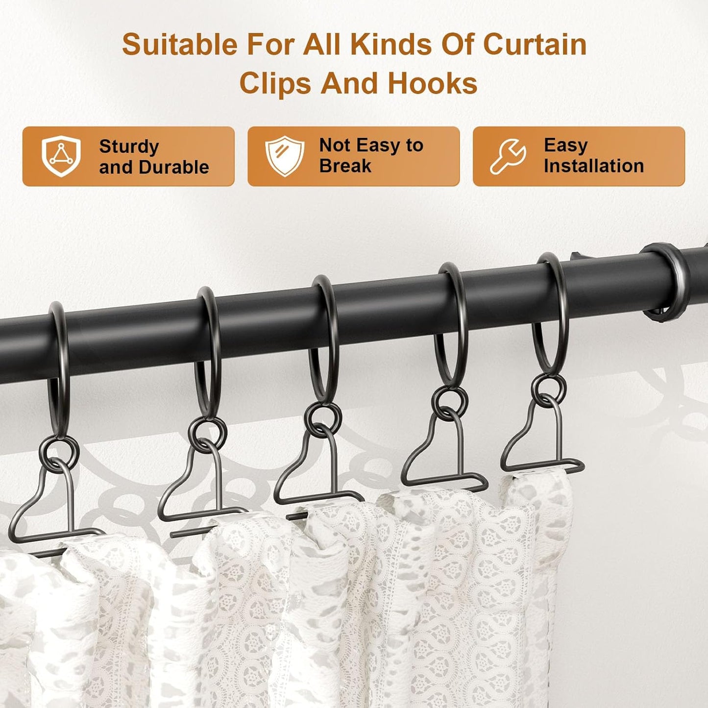 Metal Curtain Rings Pack