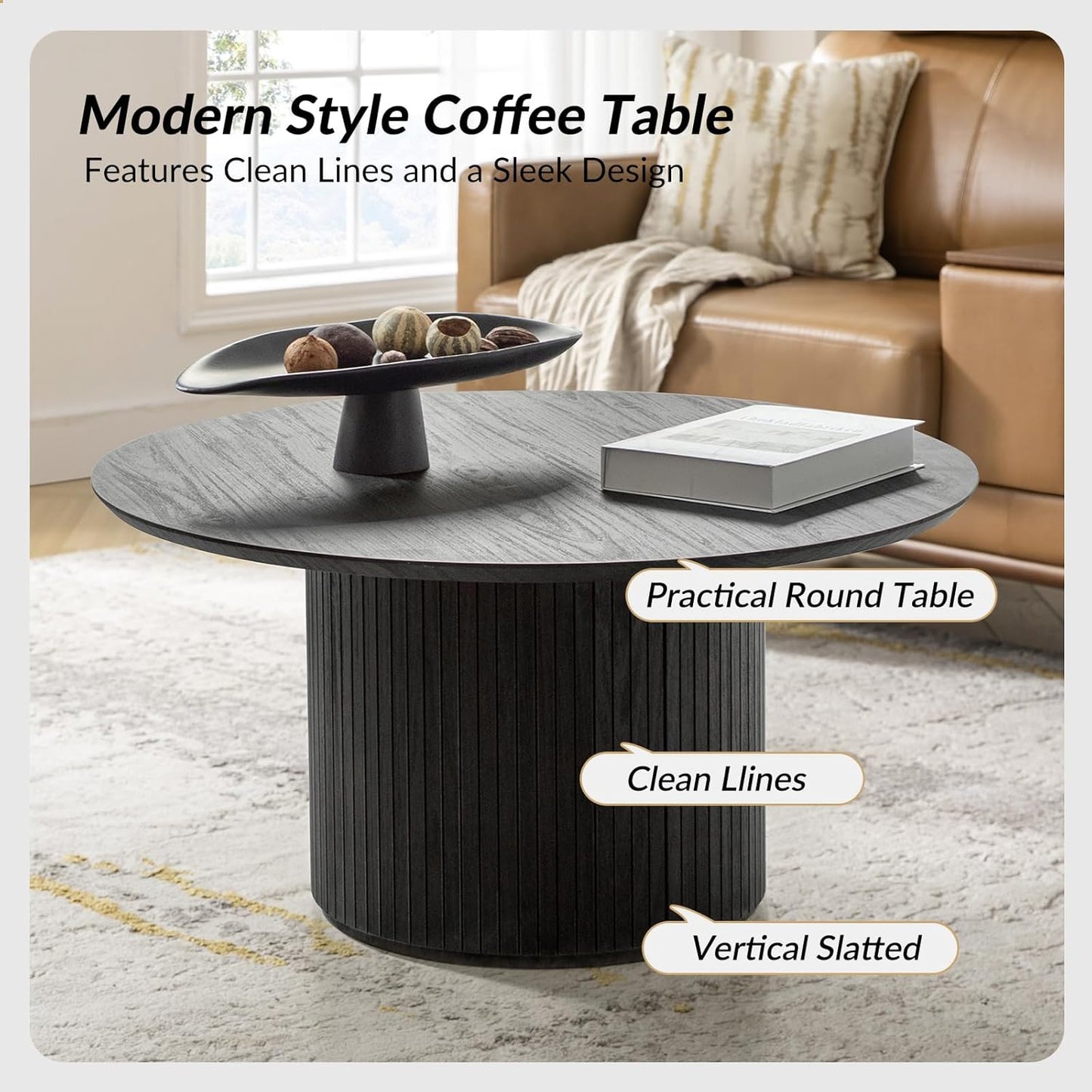 Round Wood Coffee Table