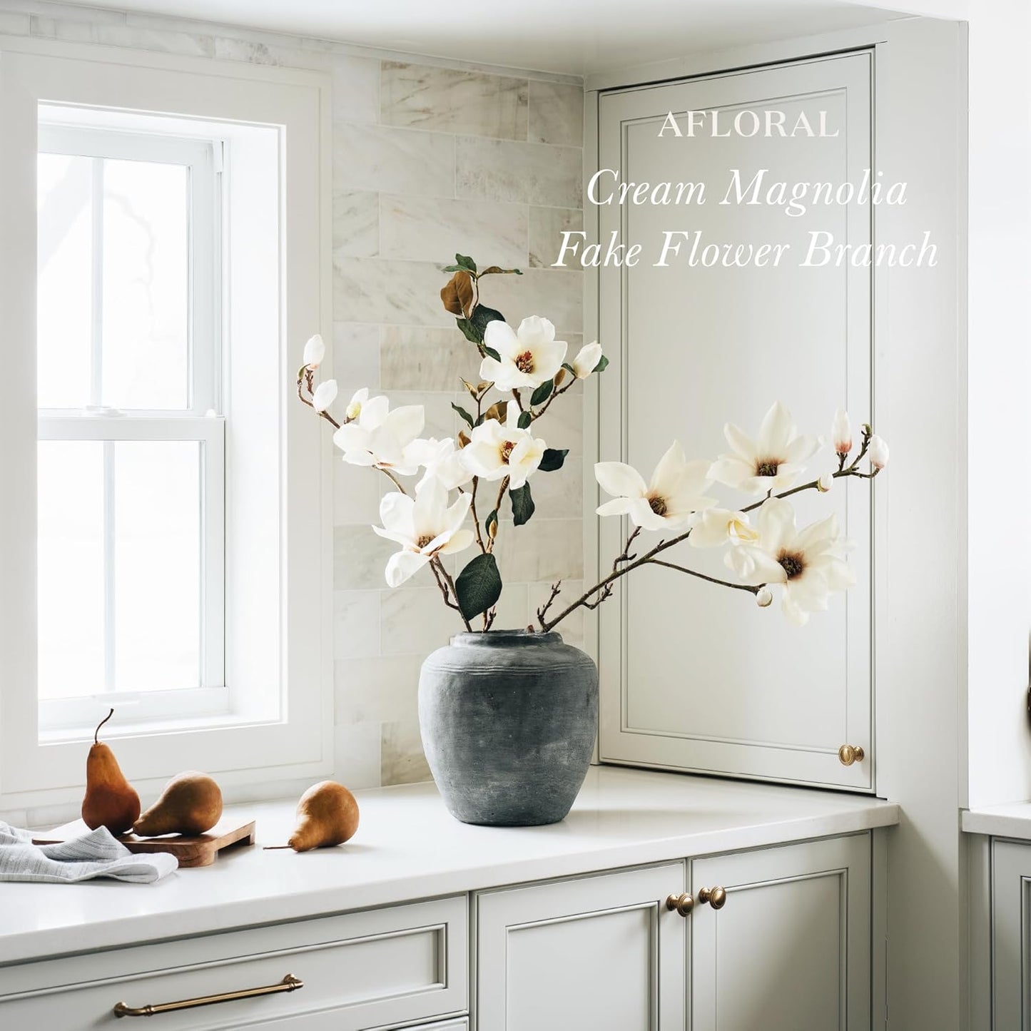 Magnolia Faux Flower Branch