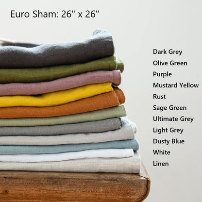 Linen Throw Pillow Cover Set
