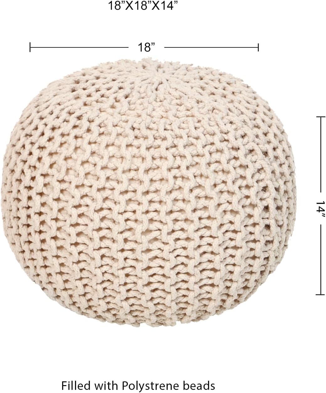 Round Pouf Ottoman