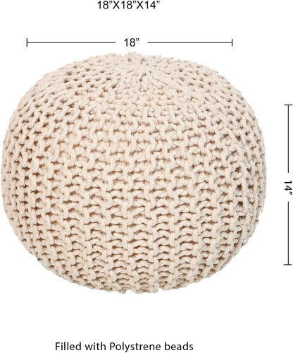 Round Pouf Ottoman