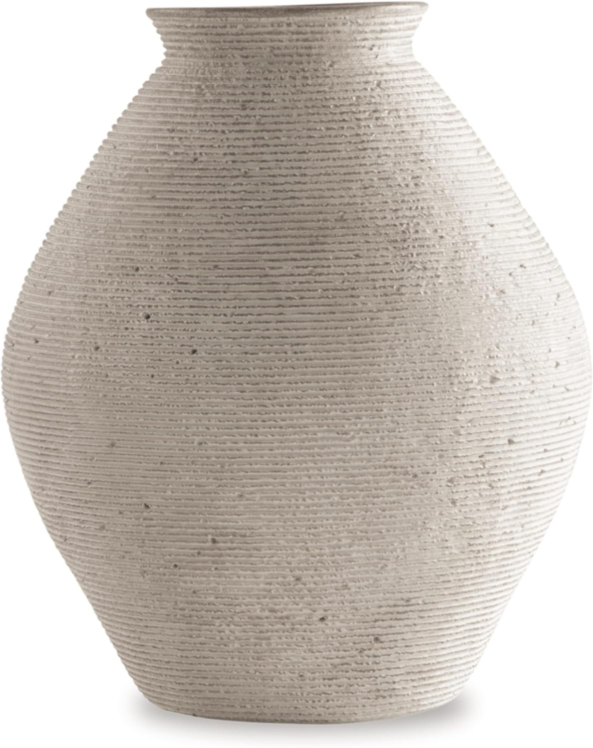 Modern Distressed Polyresin Vase