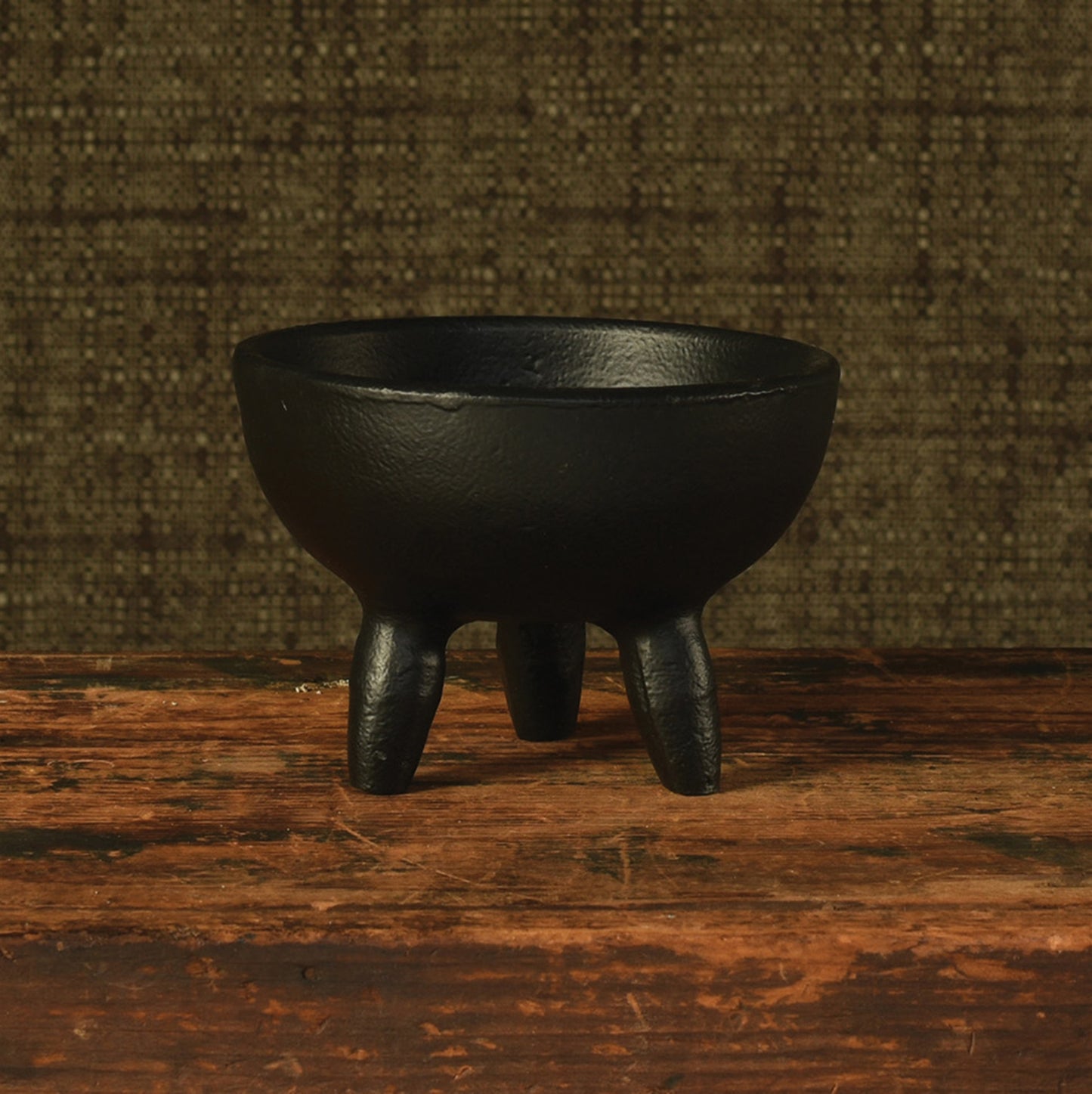 Naomi Taper + Incense Holder — Matte Black — HomArt