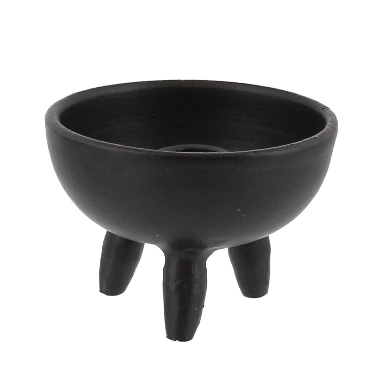 Naomi Taper + Incense Holder — Matte Black — HomArt