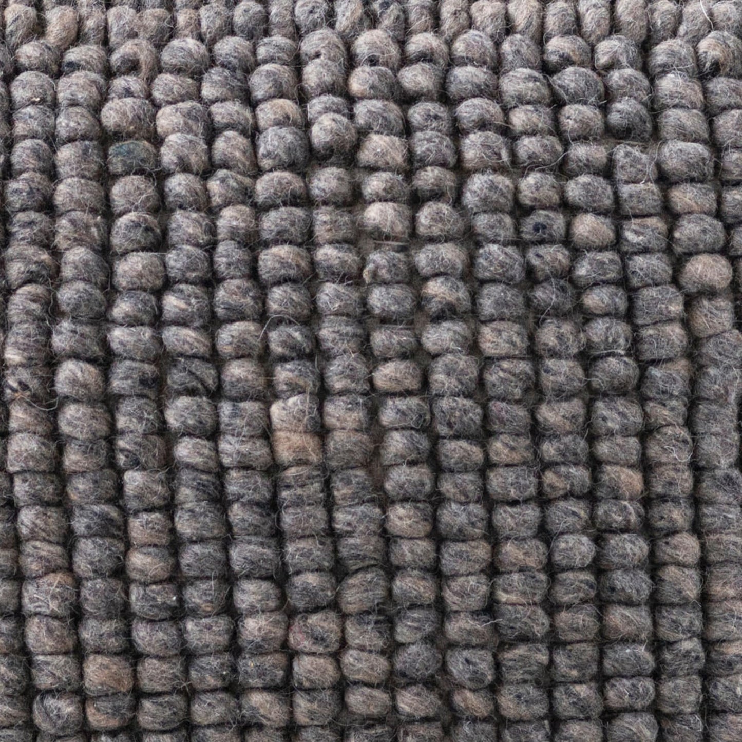 Creative Co-Op Square Wool Beige Pouf