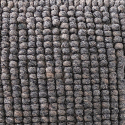 Creative Co-Op Square Wool Beige Pouf