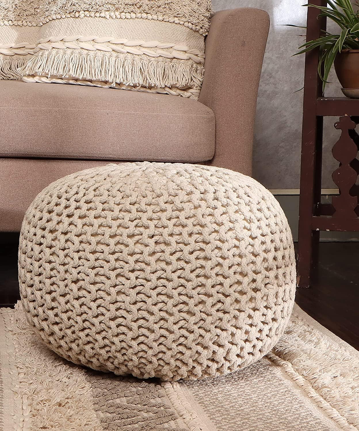 Round Pouf Ottoman