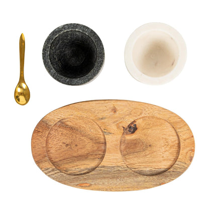 Creative Co-Op Marble Bowls