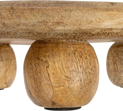 Creative Co-Op Hand-Carved Pedestal