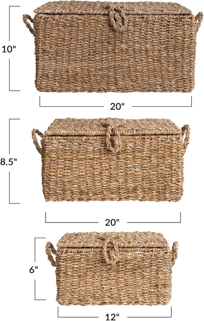 Creative Co-Op Woven Storage Trunks