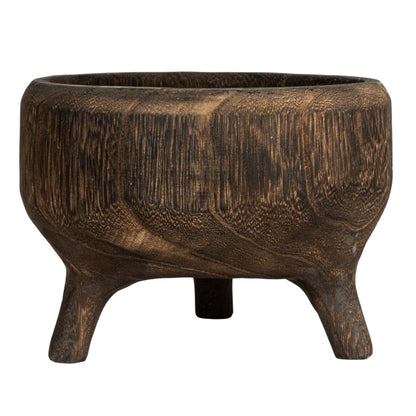 Creative Co-Op Footed Wood Bowl