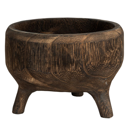 Creative Co-Op Footed Wood Bowl