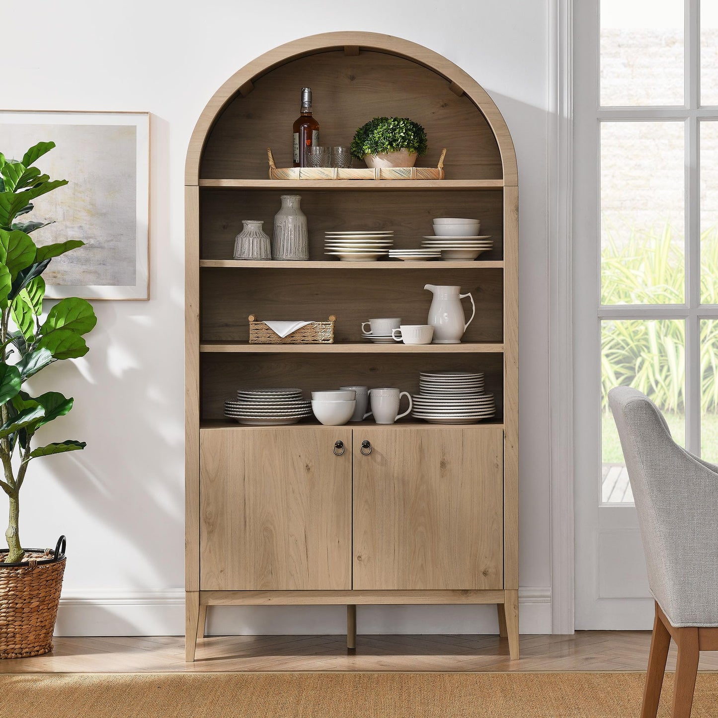Arched Display Cabinet