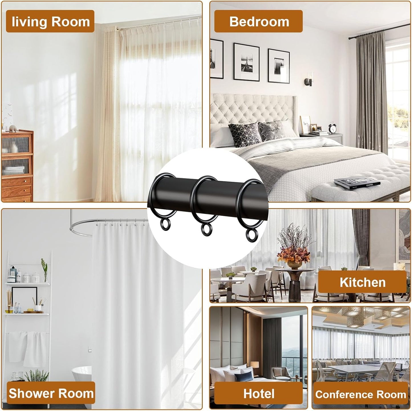 Metal Curtain Rings Pack