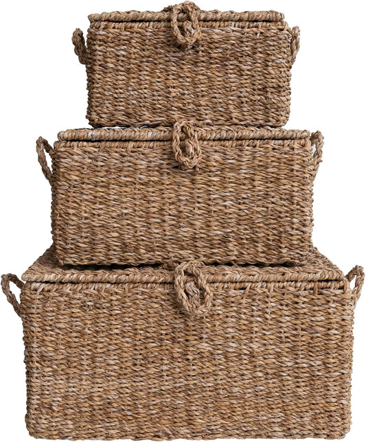 Creative Co-Op Woven Storage Trunks