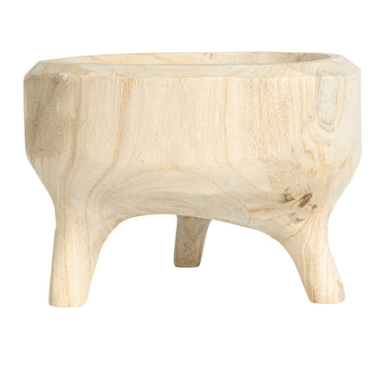 Creative Co-Op Footed Wood Bowl