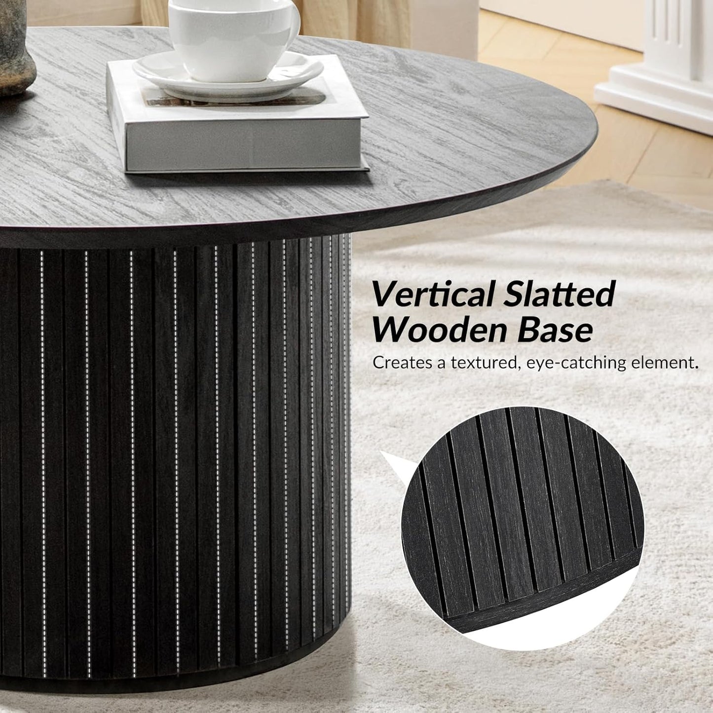 Round Wood Coffee Table