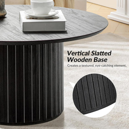 Round Wood Coffee Table