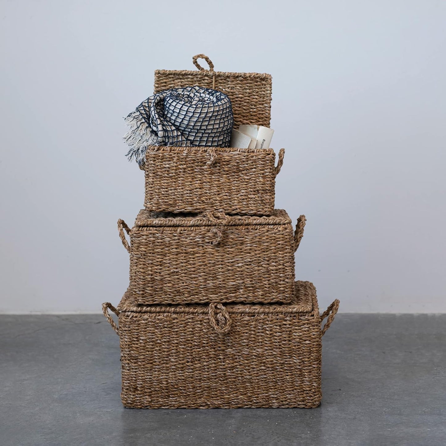 Creative Co-Op Woven Storage Trunks