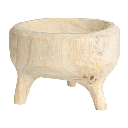 Creative Co-Op Footed Wood Bowl