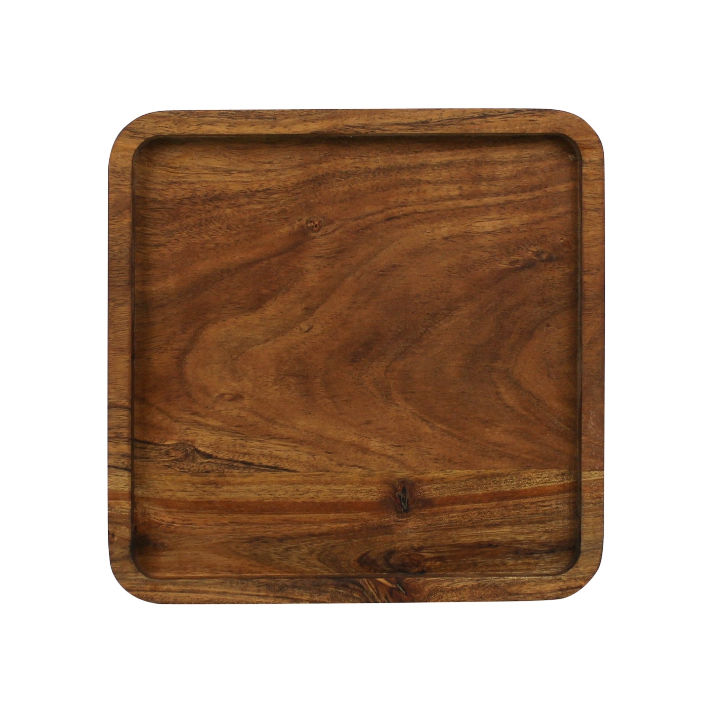Acacia Wood Square Tray — HomArt