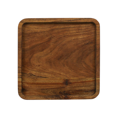 Acacia Wood Square Tray — HomArt
