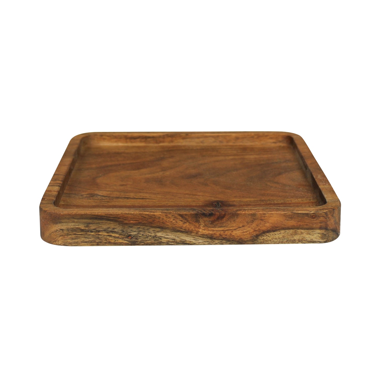 Acacia Wood Square Tray — HomArt