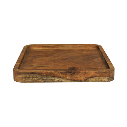 Acacia Wood Square Tray — HomArt
