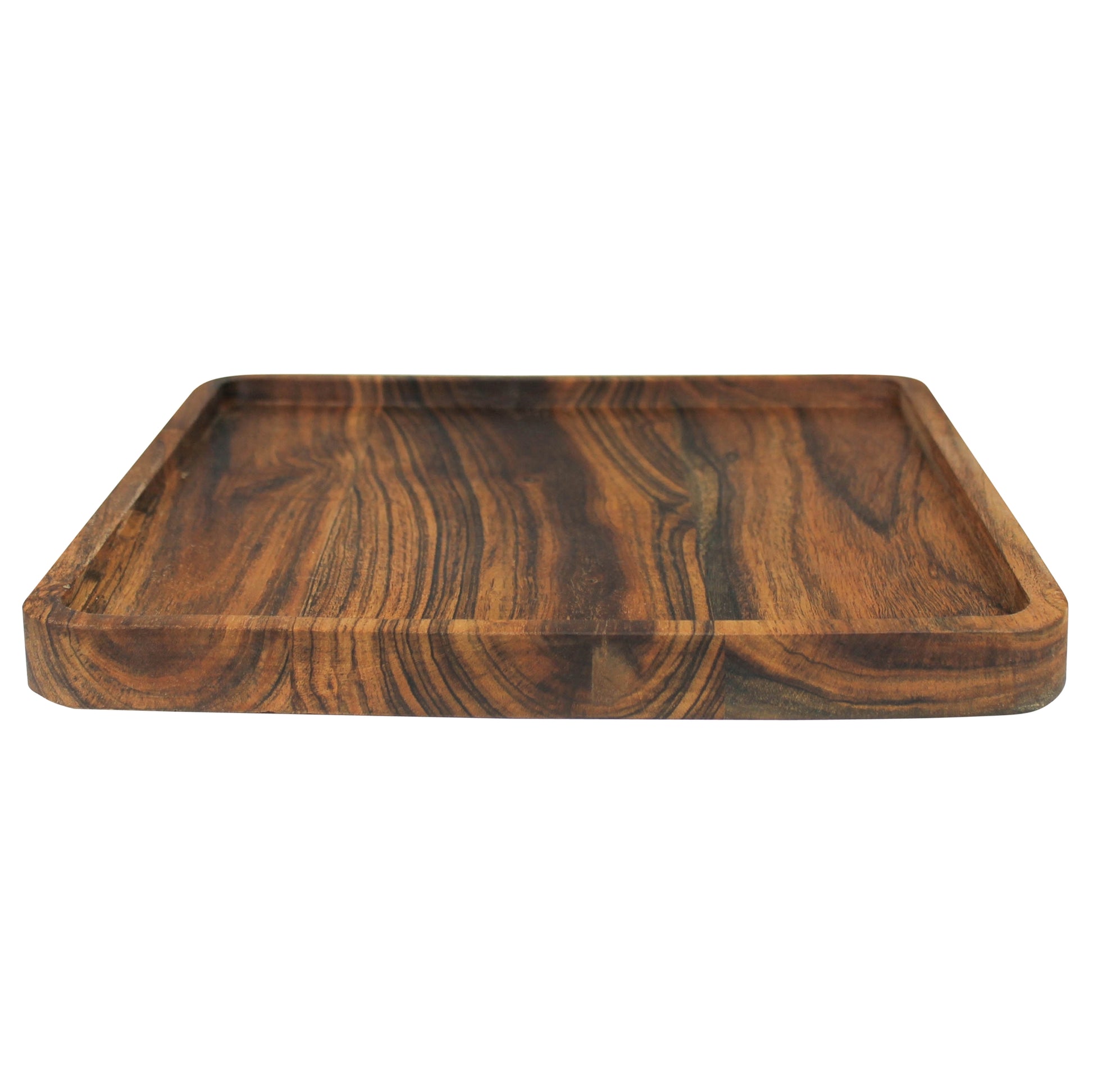 Acacia Wood Square Tray — HomArt