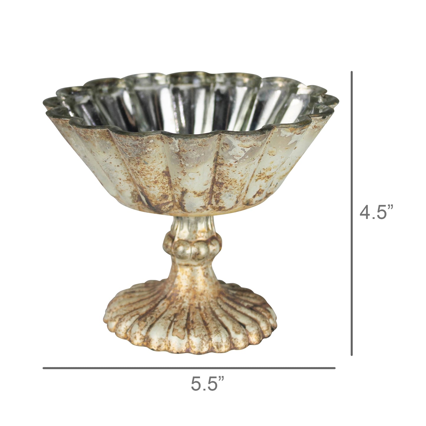 Nuance Footed Glass Bowl — HomArt