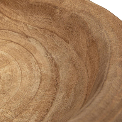 Creative Co-Op Paulownia Wood Bowl