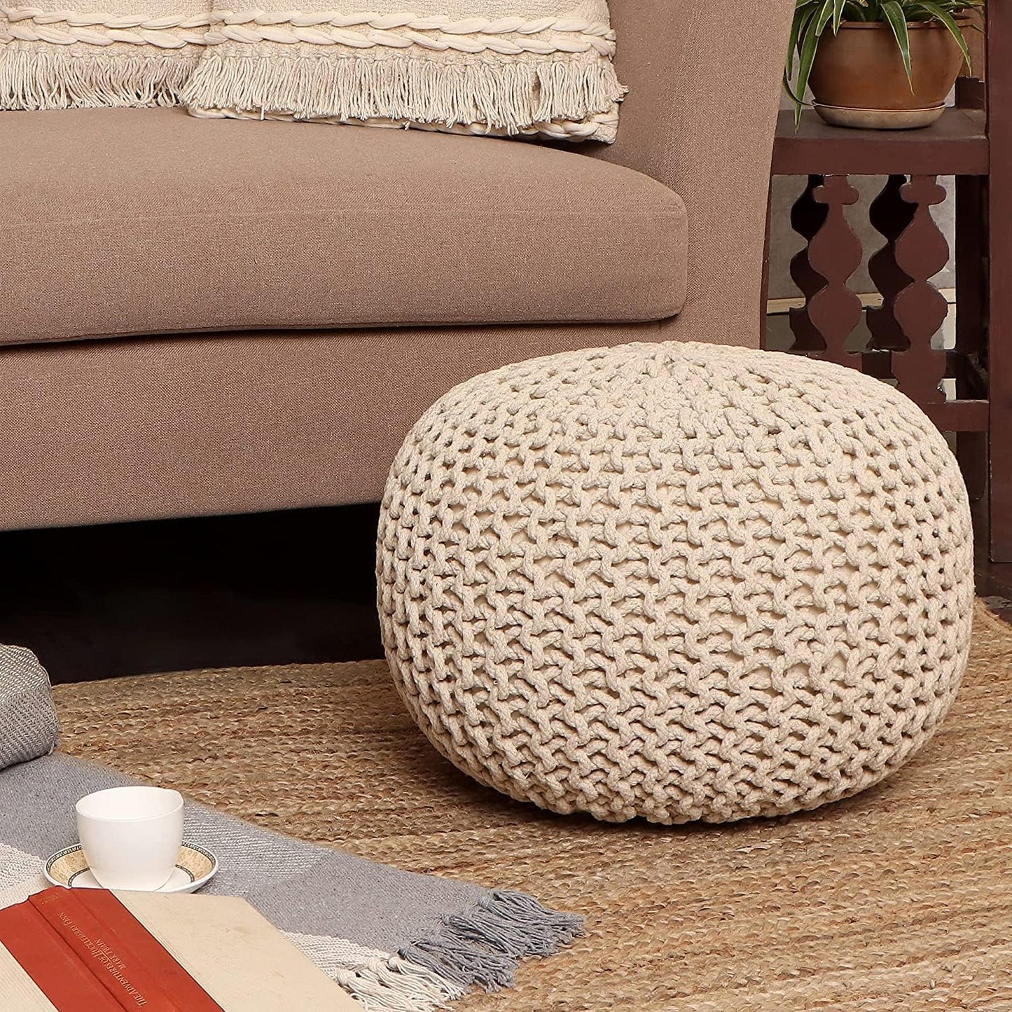 Round Pouf Ottoman