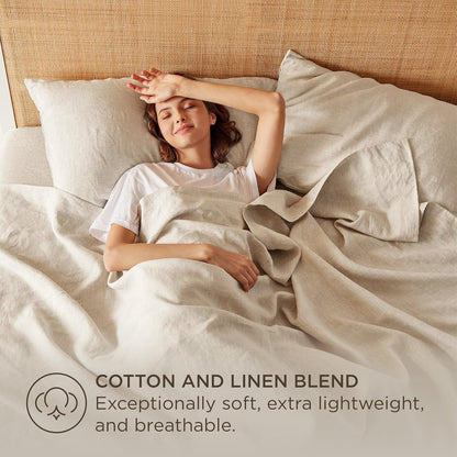 Bedsure Linen Sheet Set