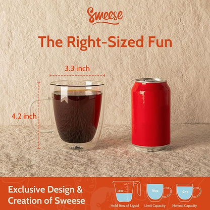 Glass Coffee Mug Set