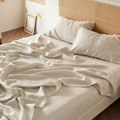 Bedsure Linen Sheet Set