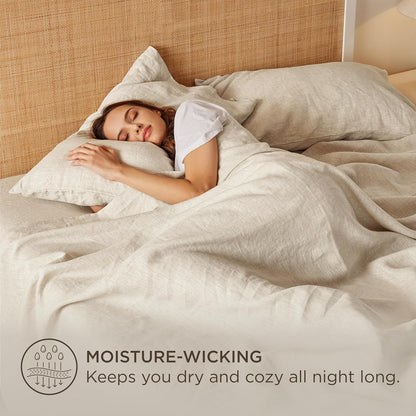 Bedsure Linen Sheet Set