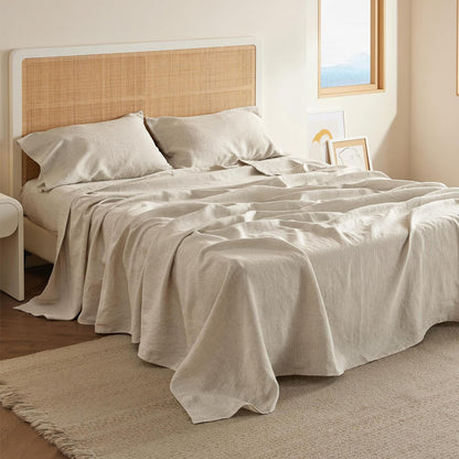 Bedsure Linen Sheet Set